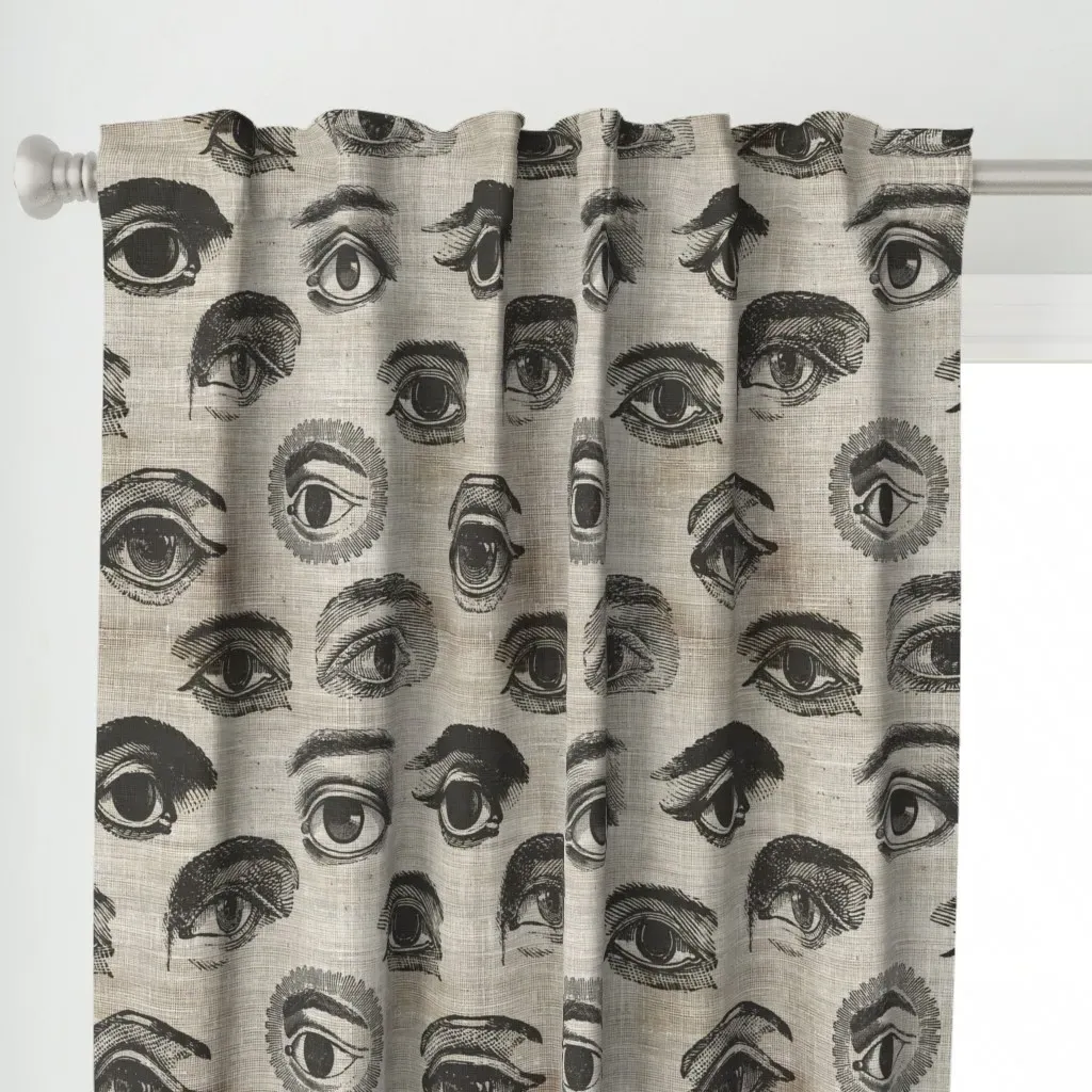 Natural History Halloween Curtain Panel - Black alternate view