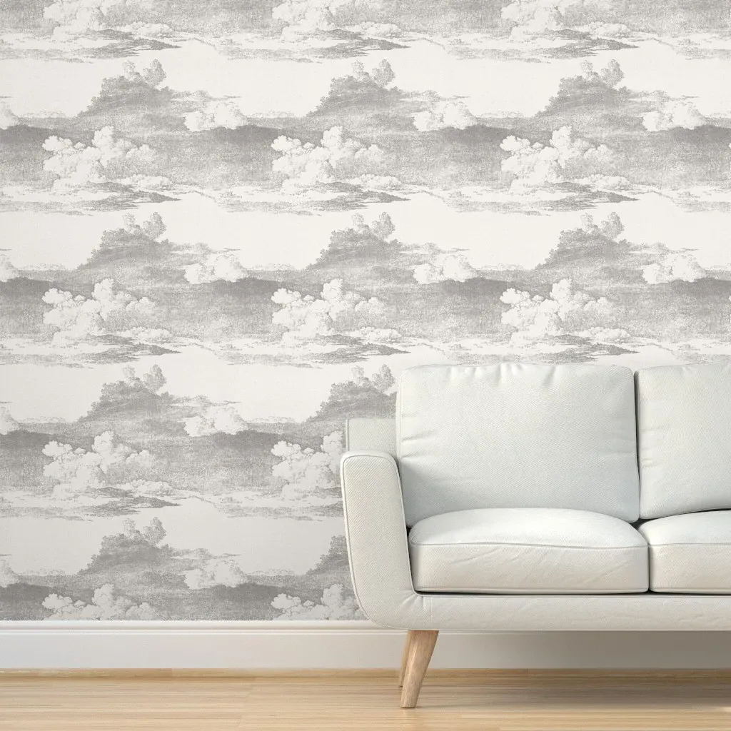 Natural History Holiday Sky Peel and Stick Wallpaper - Gray product