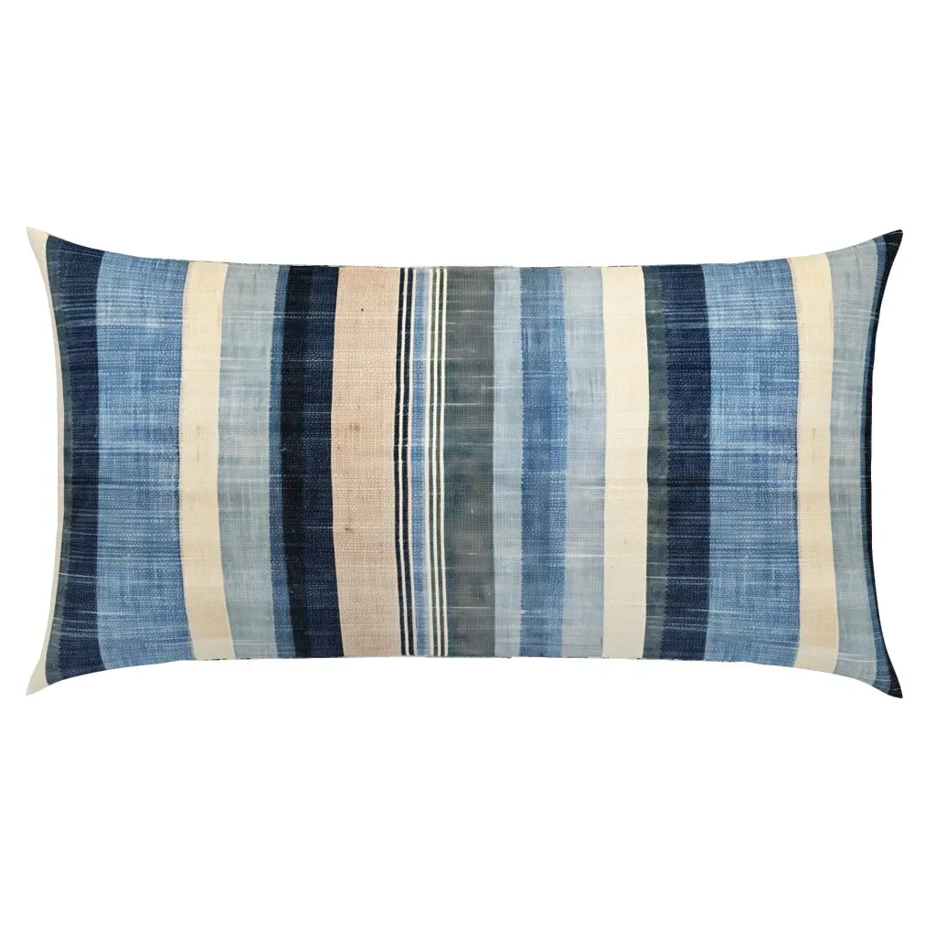 Natural Stripes King Pillow Sham - Indigo product
