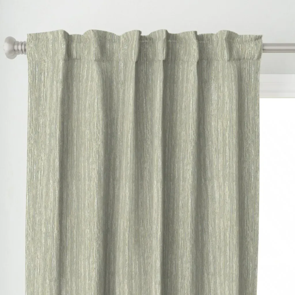 Natural Texture Stripes Curtain Panel - Taupe alternate view