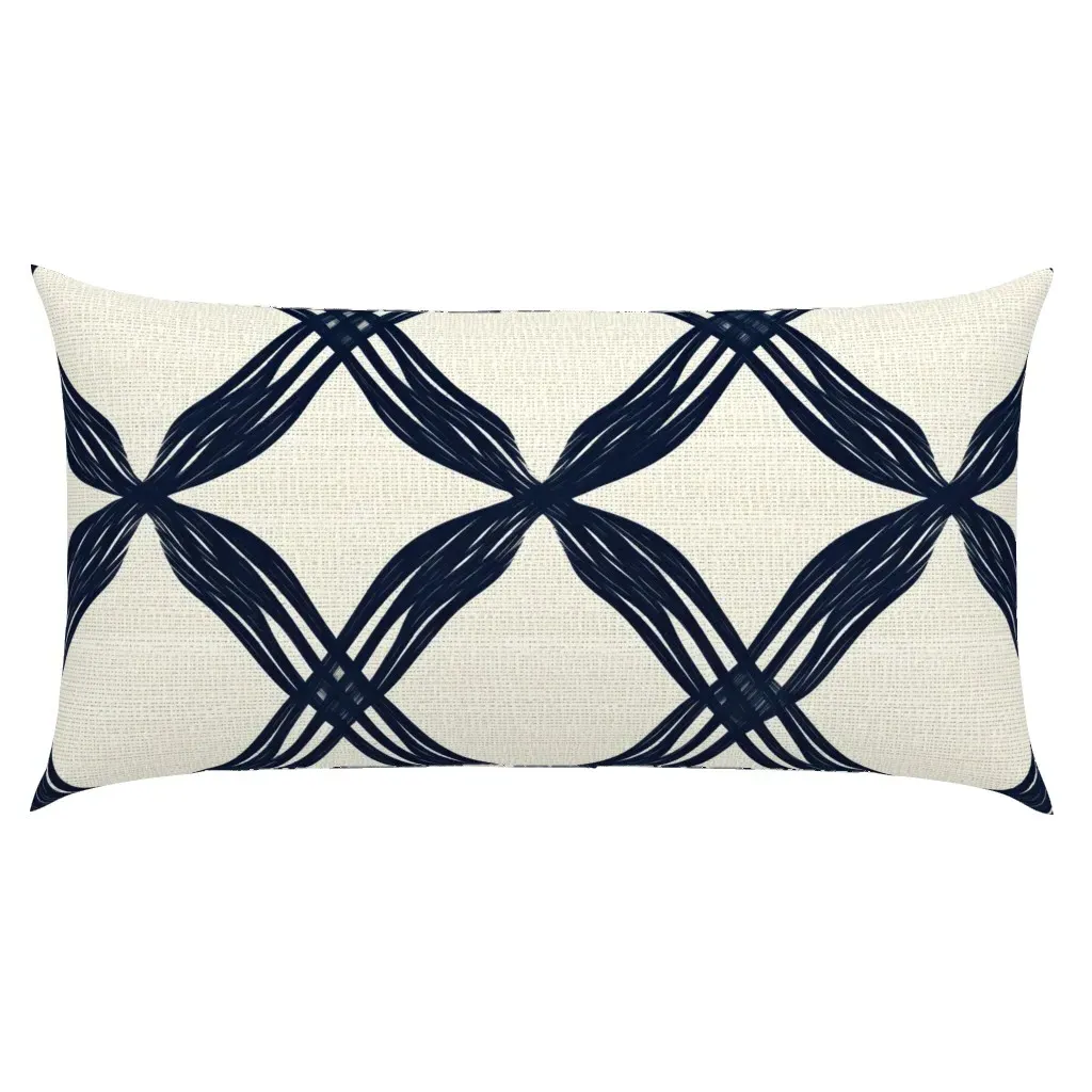 Nautical Coastal Rope King Pillow Sham - Navy Blue product