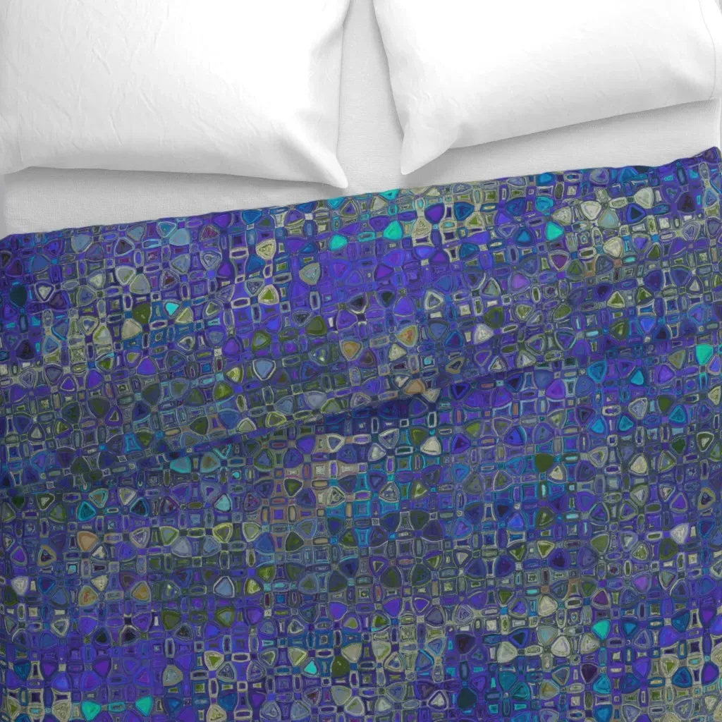 Nepenthe Lapis Duvet Cover - Deep Purple alternate view