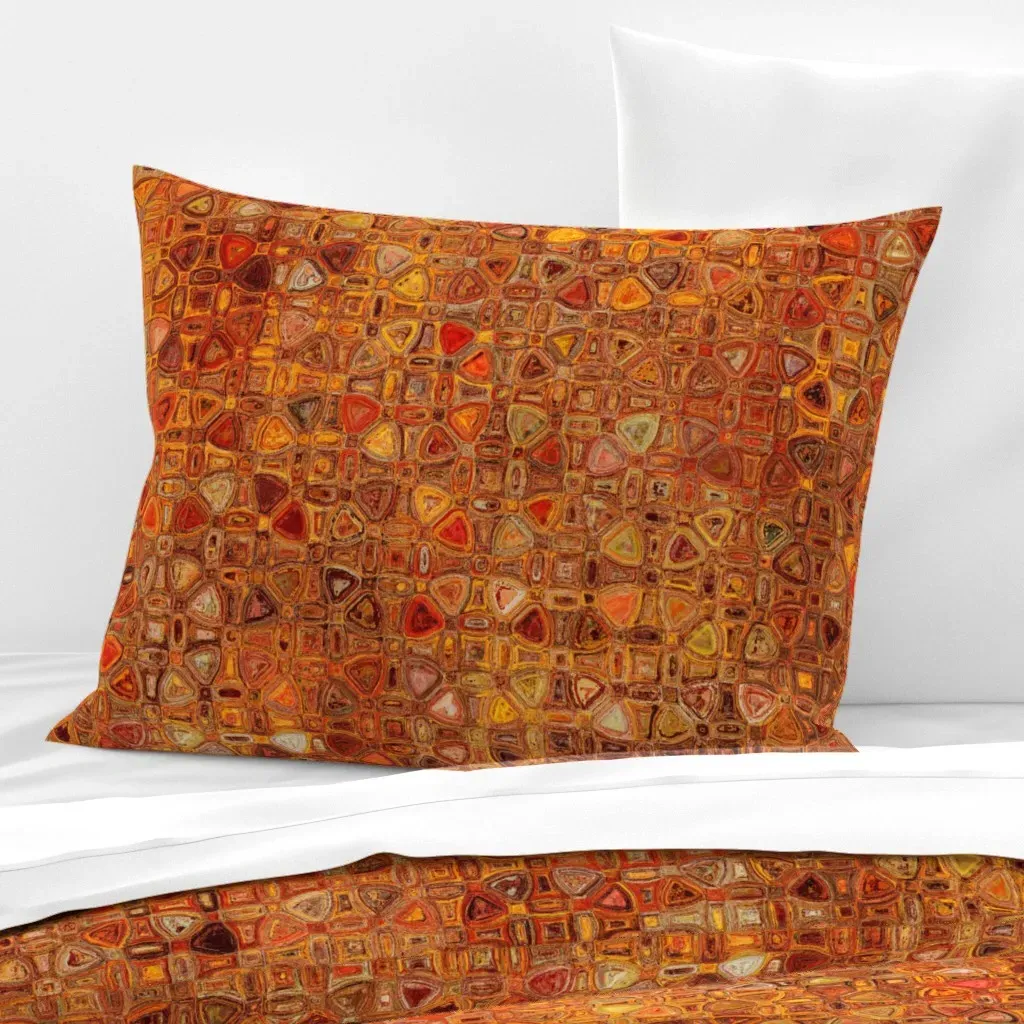 Nepenthe Standard Knife Edge Cushion Cover - Burnt Orange, Cotton Sateen product