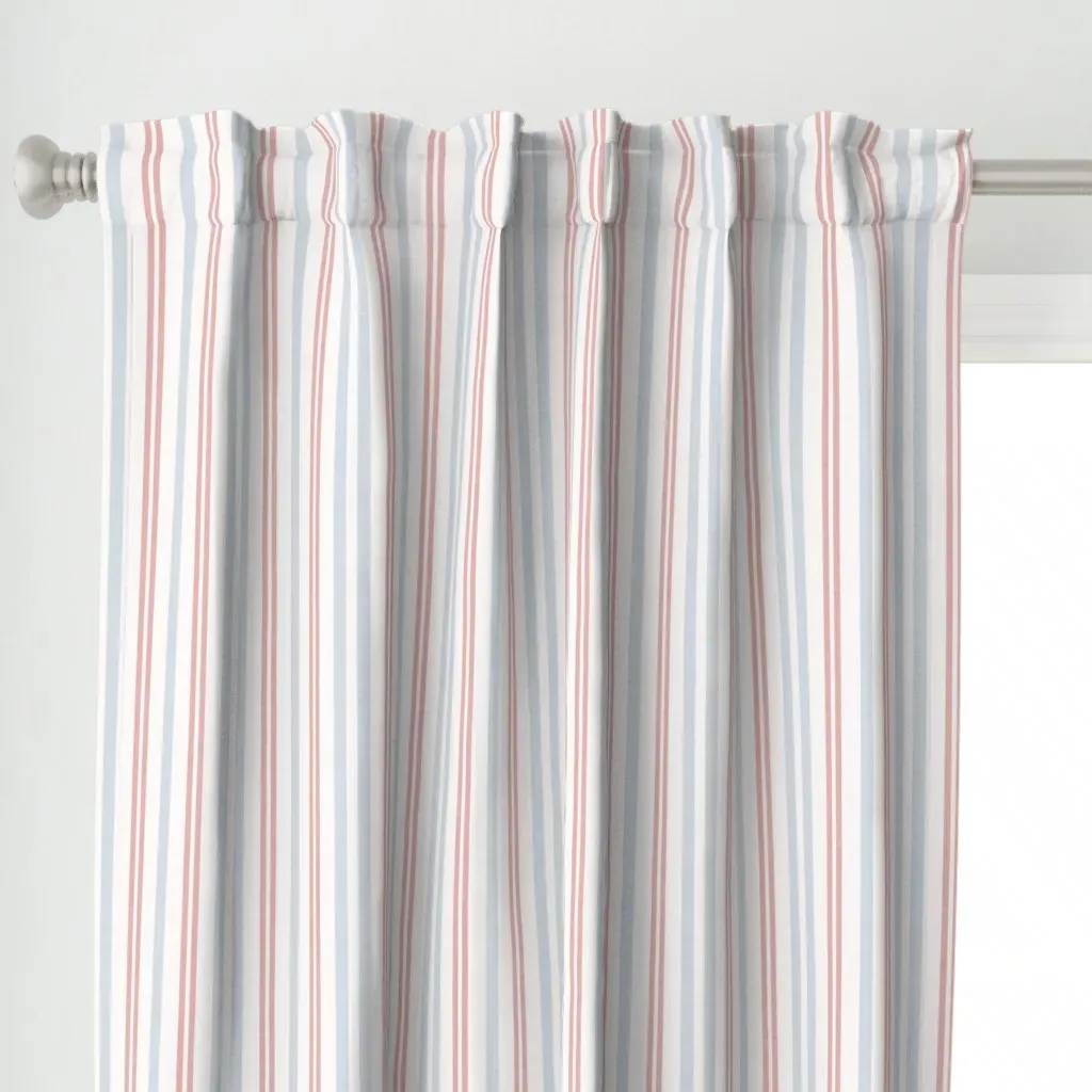 New England Coastal Curtain Panel - Light Blue alternate view