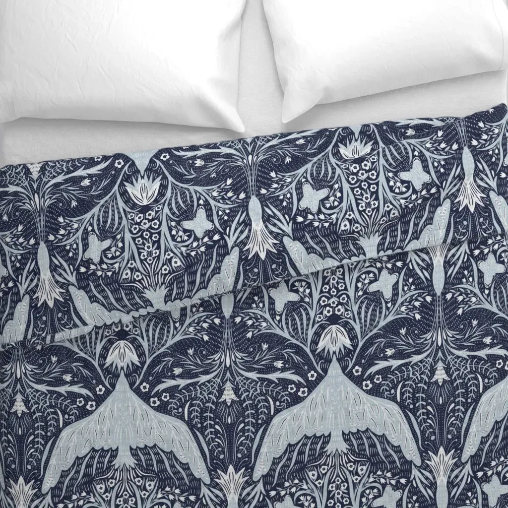 New Heights Large Scale Duvet Cover - Light Blue alternate view