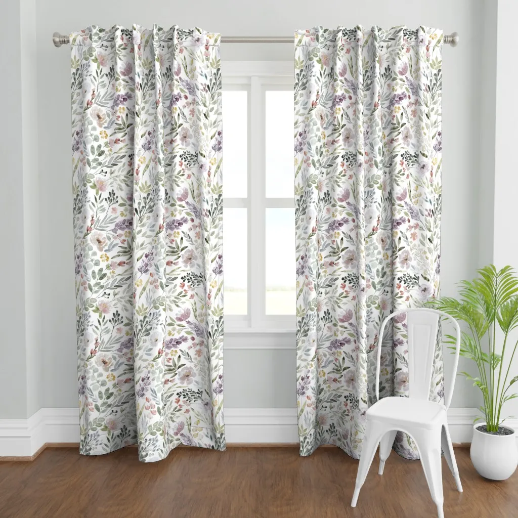 New June Jumbo Curtain Panel - Dusty Rose product