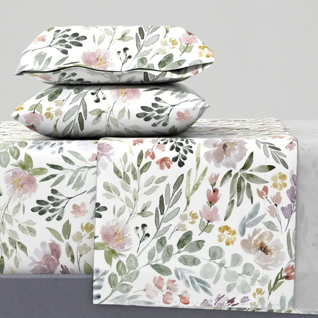New June Jumbo Queen Sheet Set - Dusty Rose product