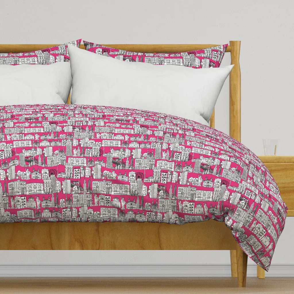New York Duvet Cover - Pink product