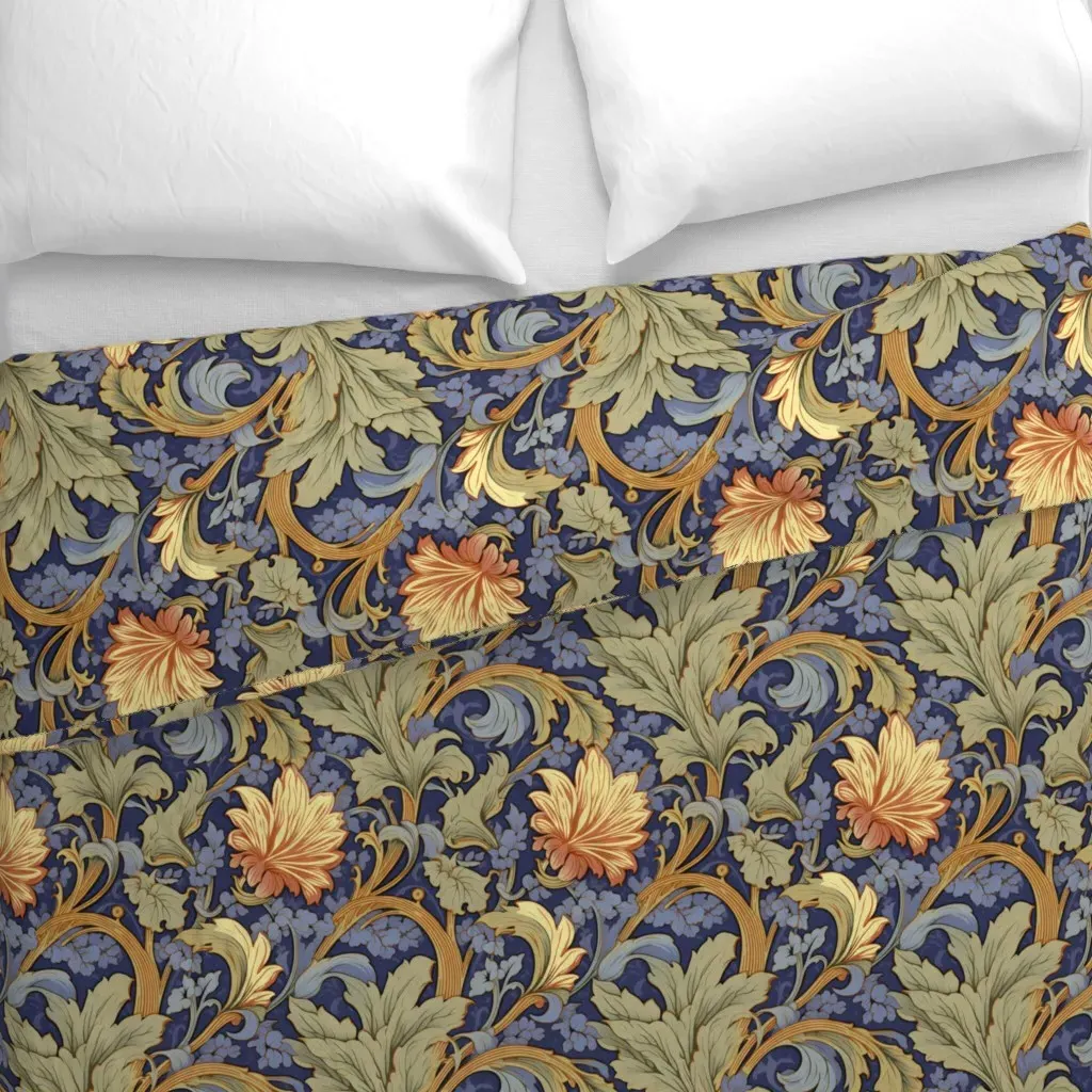 Nibelung Floralia-12 Duvet Cover - Gold alternate view