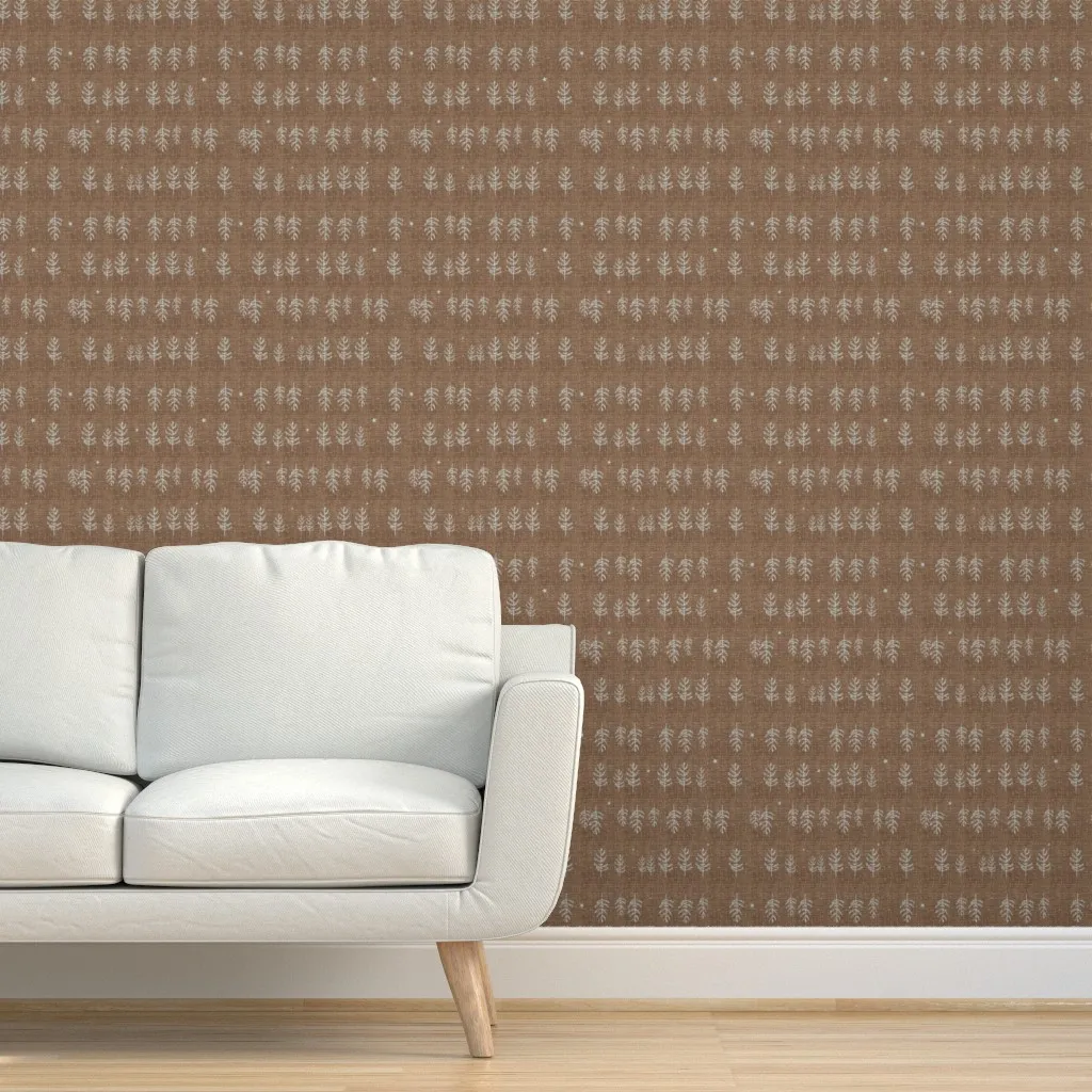 Night Forest Peel and Stick Wallpaper - Brown product