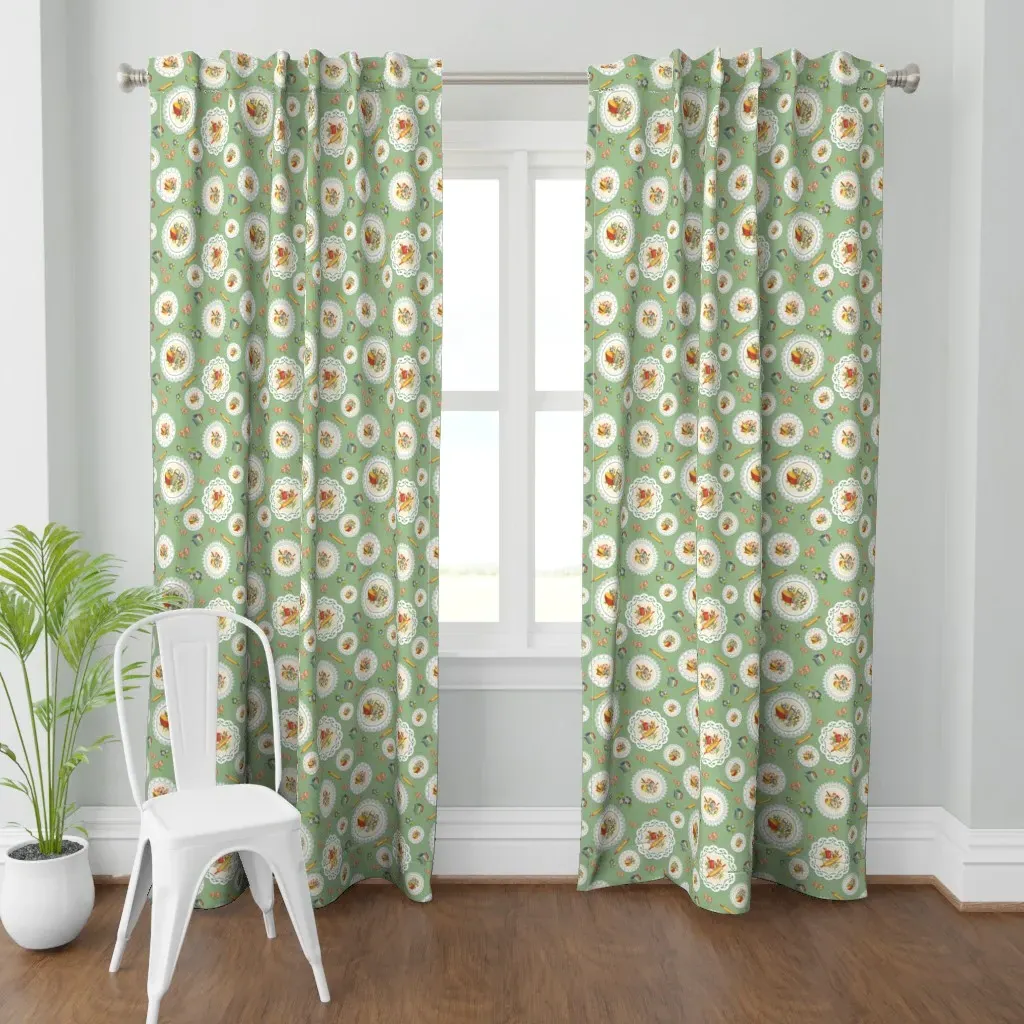 Nonnie's Kitchen Curtain Panel - Sage Green product