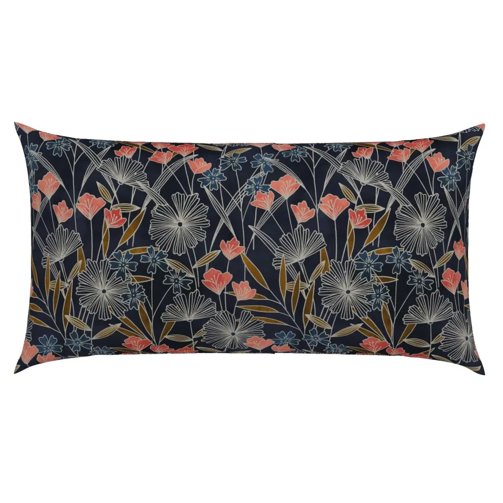 Nora King Size Pillow Sham - Navy Blue product