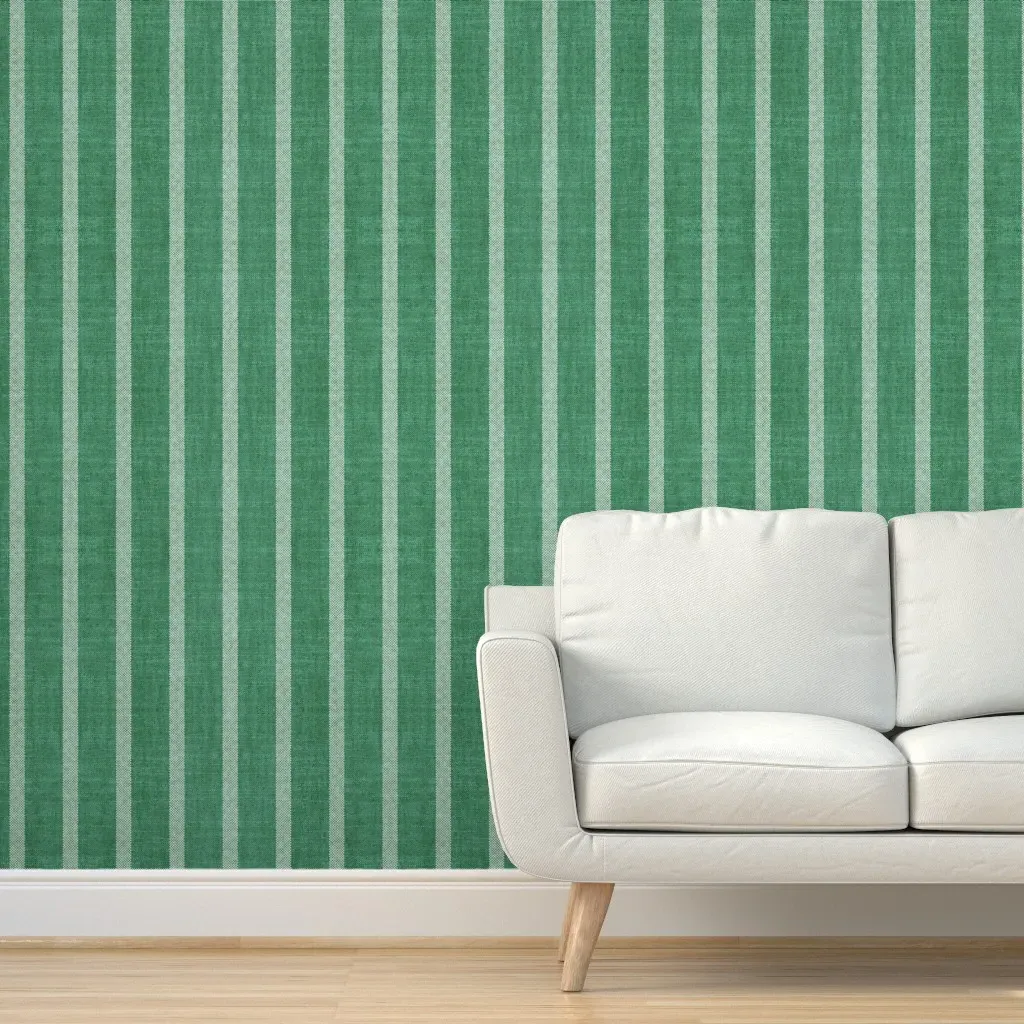 North Evergreen Stripe Peel and Stick Wallpaper - Green product