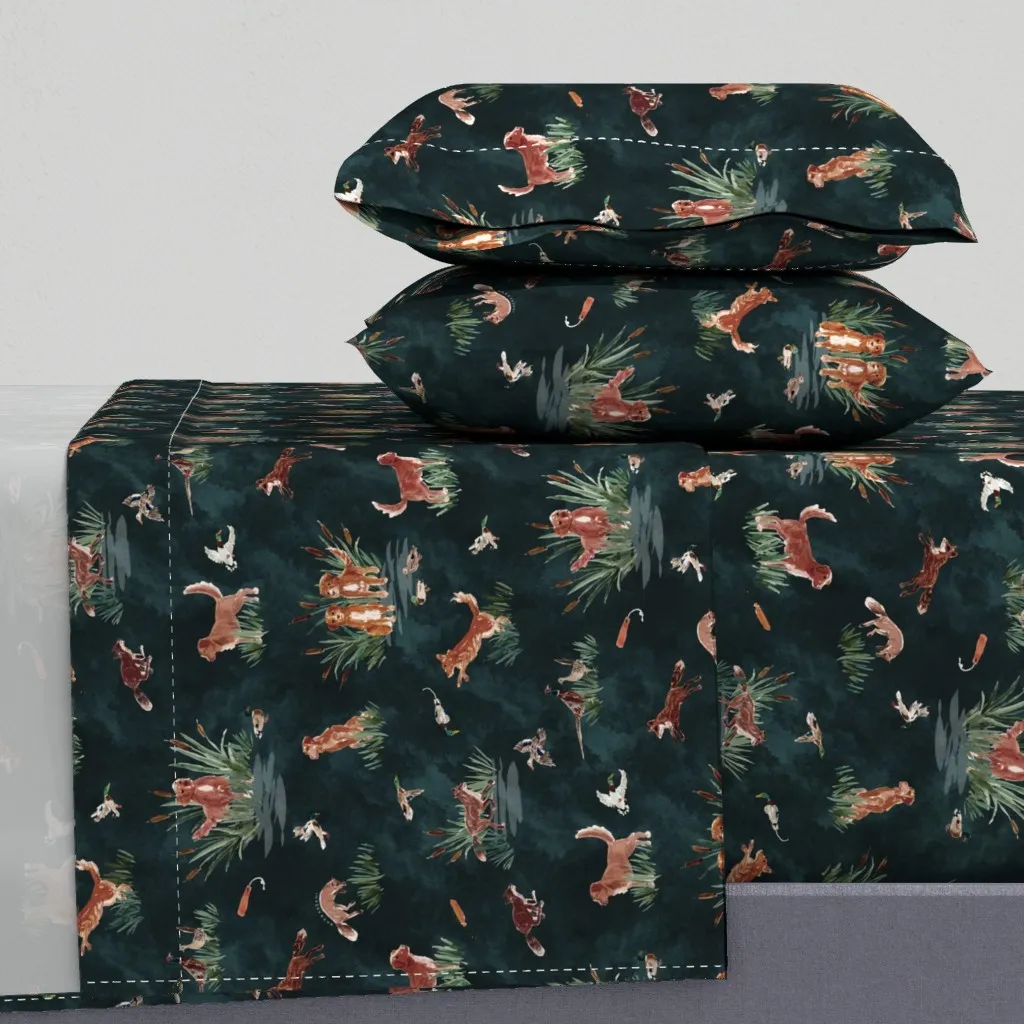 Nova Scotia Duck Tolling Retrievers King Sheet Set - Brown product