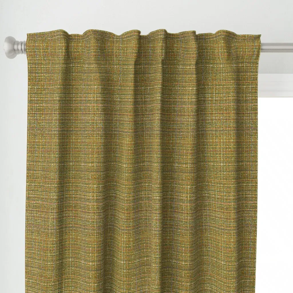 Nubby Curtain Panel - Olive Green alternate view