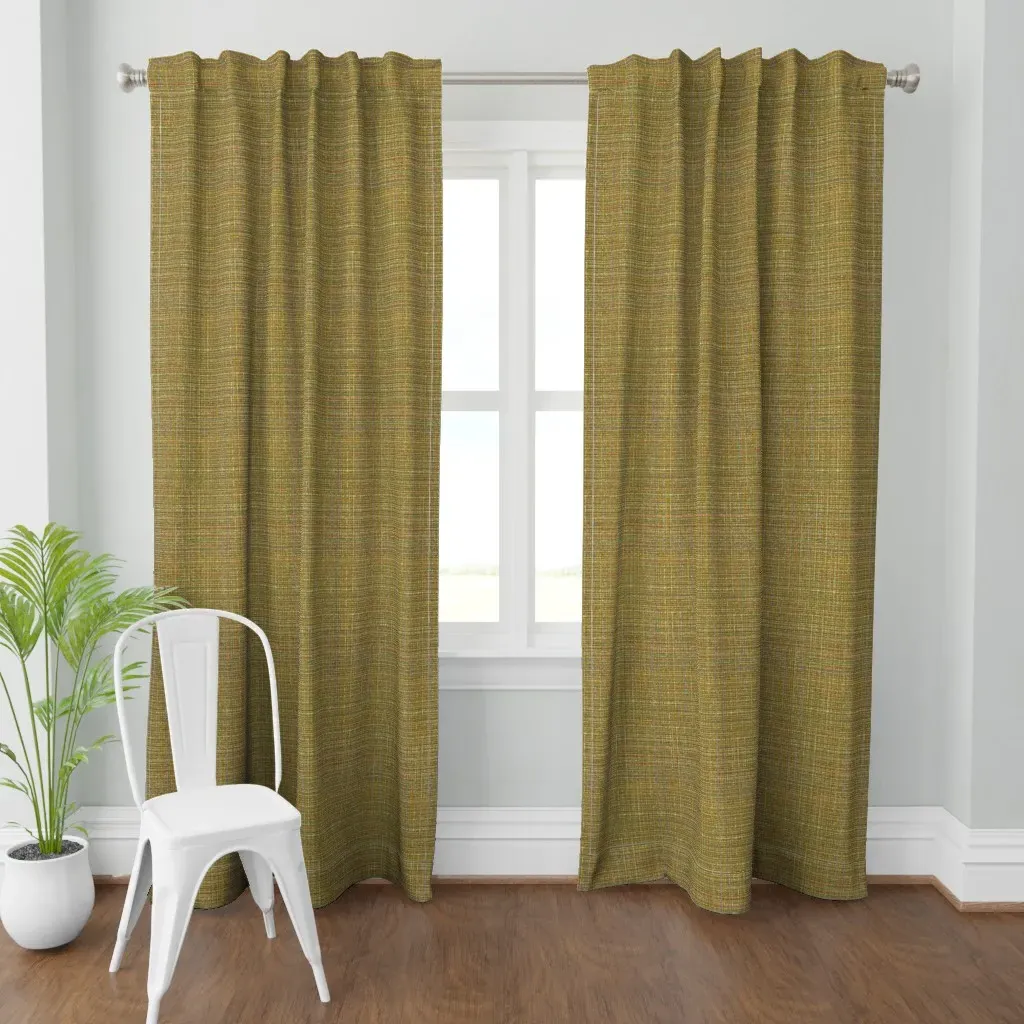 Nubby Curtain Panel - Olive Green product