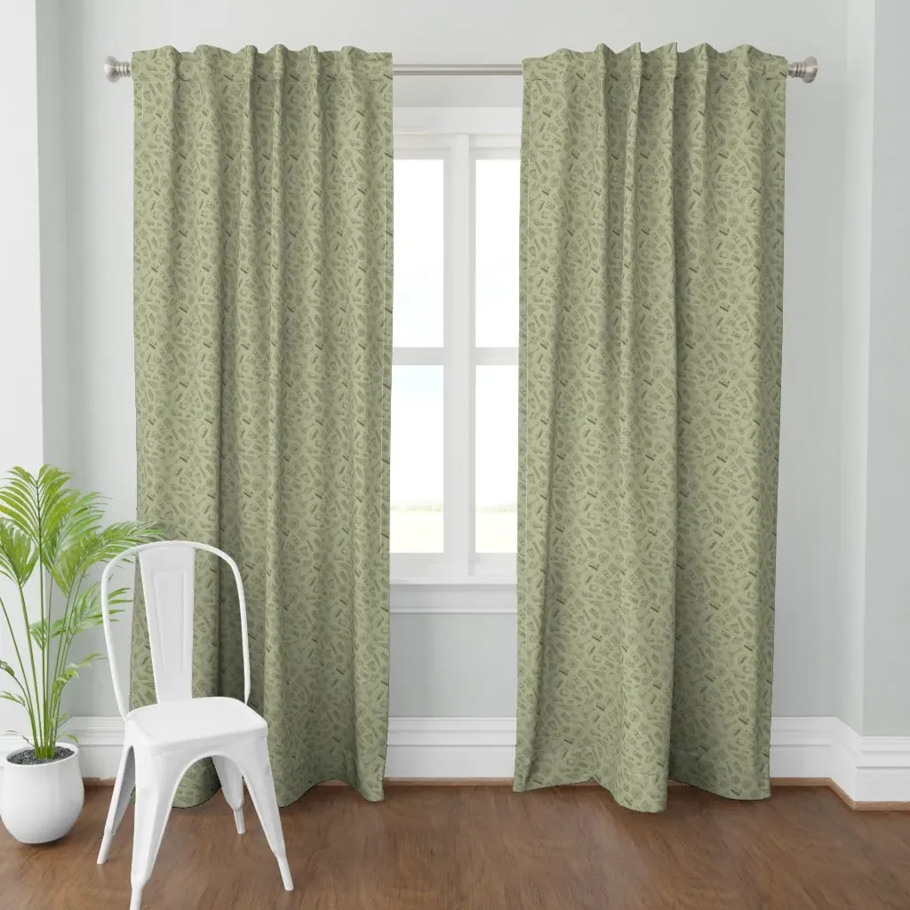 NYC Landmarks Curtain Panel - Khaki product