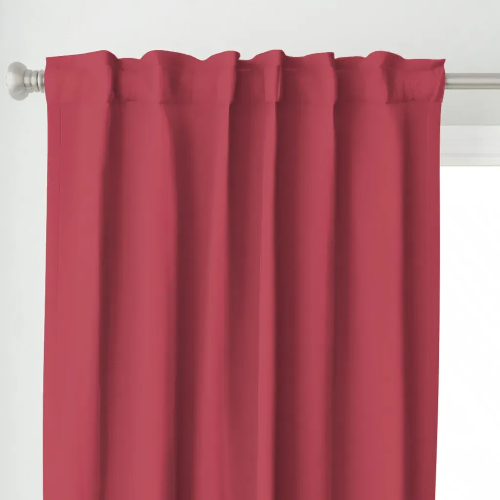 Oahu Sunset Curtain Panel - Crimson alternate view