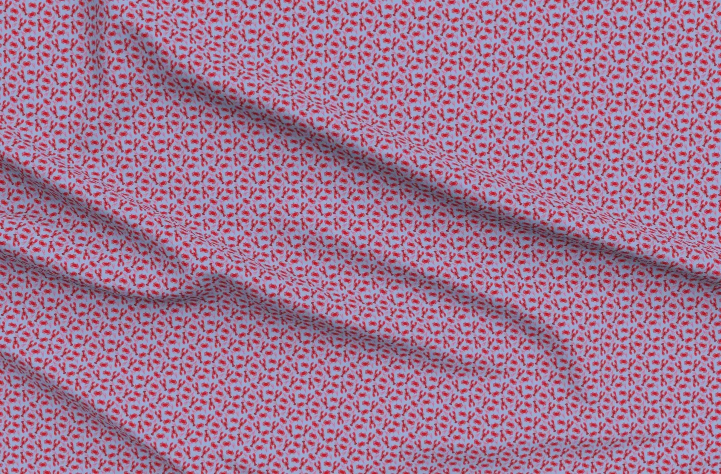 Ocean Creature Sea Animal Pique Fabric - Mint, Sport Pique product