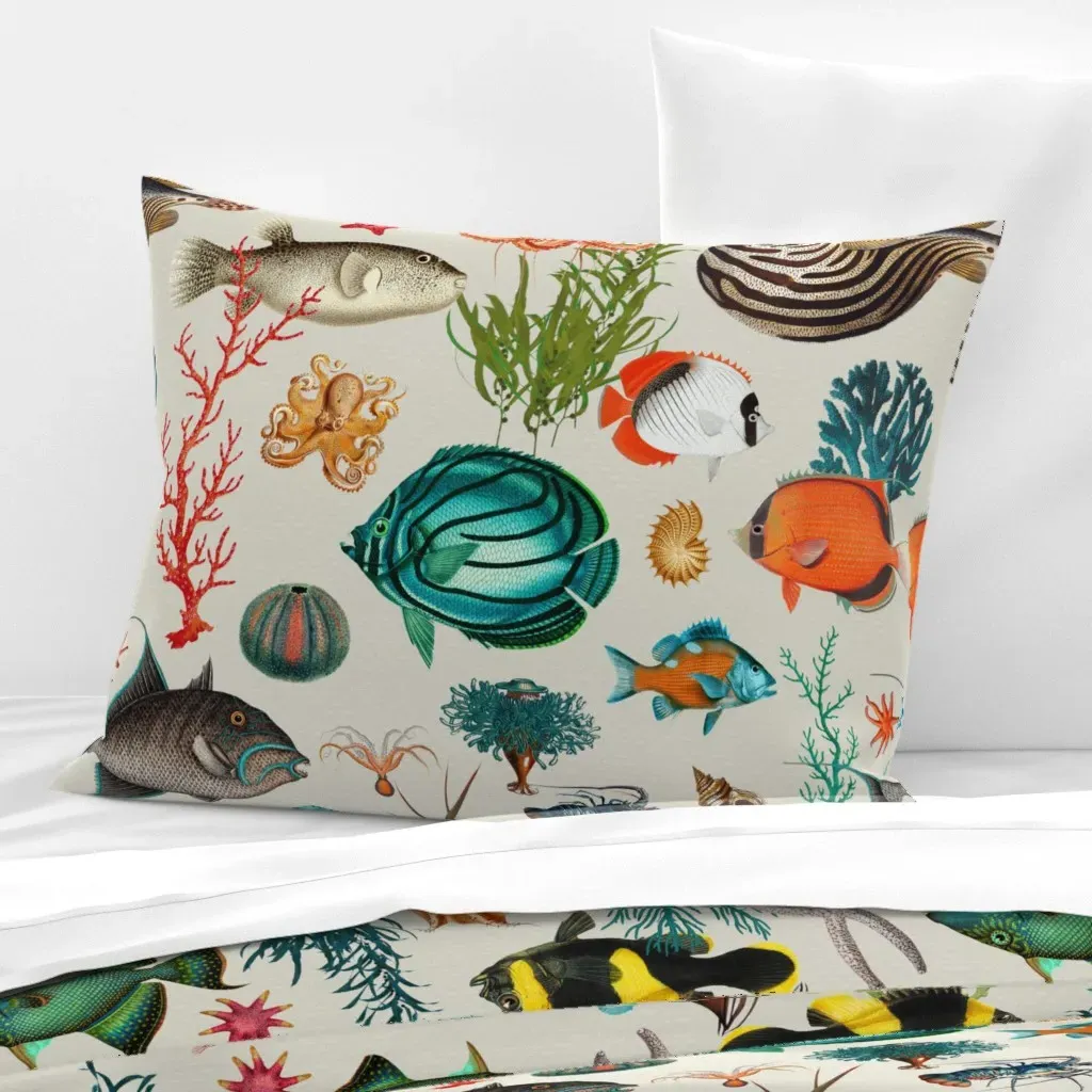 Oceania Standard Knife Edge Cushion Cover - Greige, Cotton Sateen product
