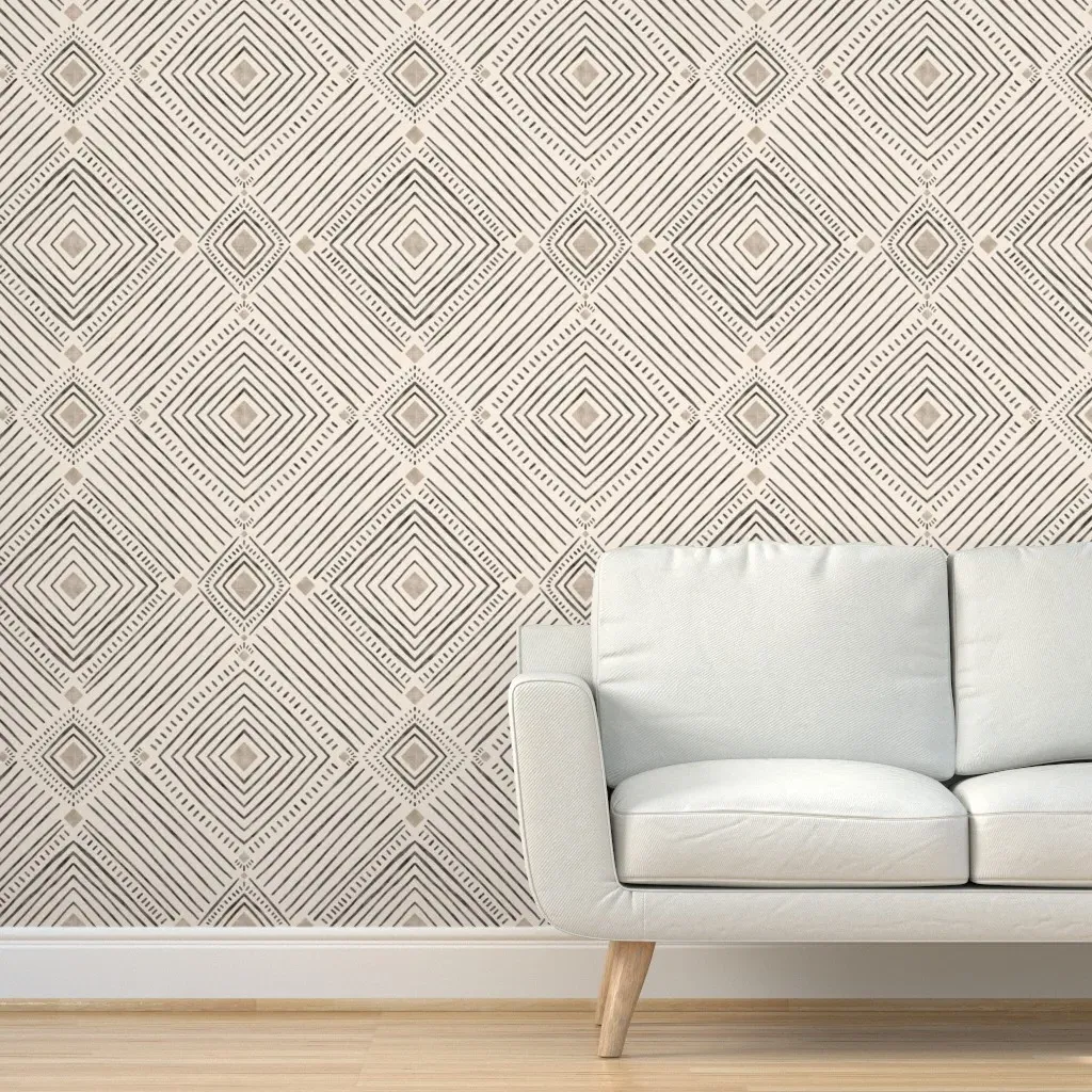 Of The Same Mind Peel and Stick Wallpaper - Beige product
