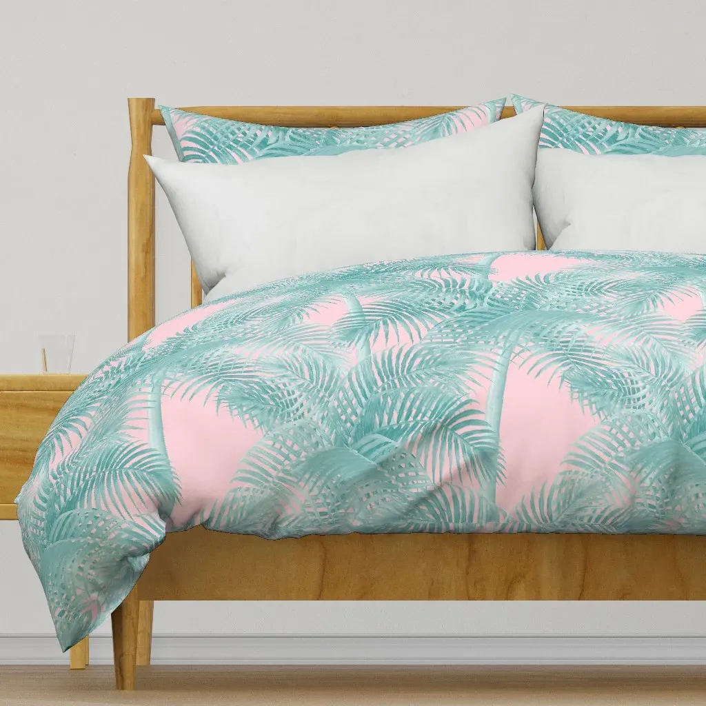 Old Fashioned Palm Springs Duvet Cover - Teal product