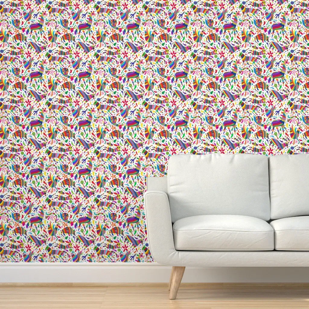 Ole Come On A My House Pinatas Peel and Stick Wallpaper - Multicolored product