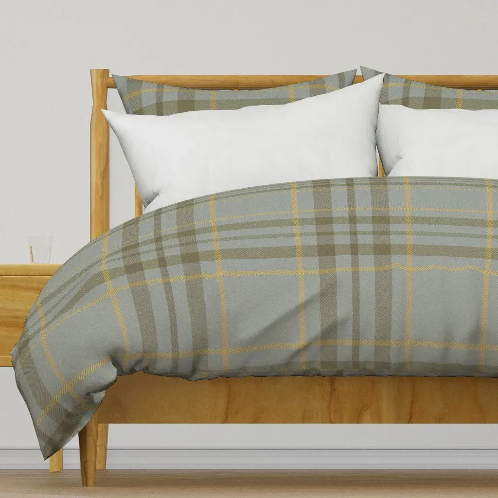 Olive Green Duvet Cover - Gray product