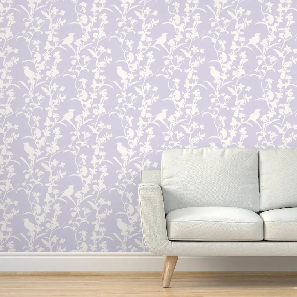 Olivia Chinoiserie Peel and Stick Wallpaper - Violet product