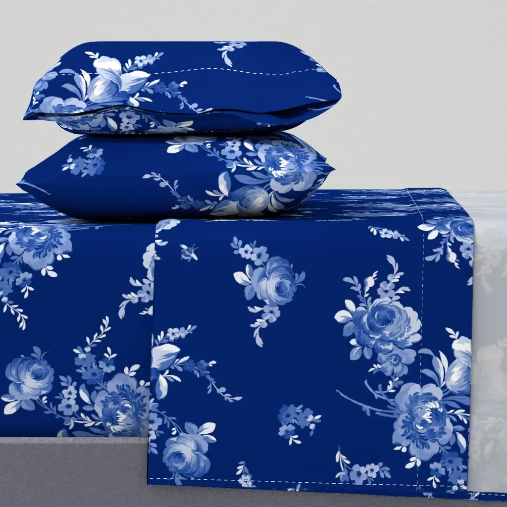 Olivia Deep Ink Queen Sheet Set - Blue product