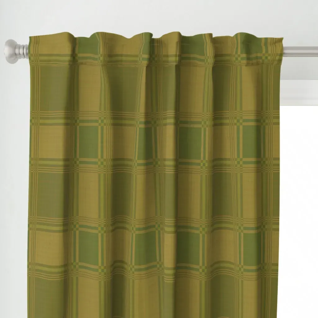 Oma Abstract L Curtain Panel - Sage Green alternate view