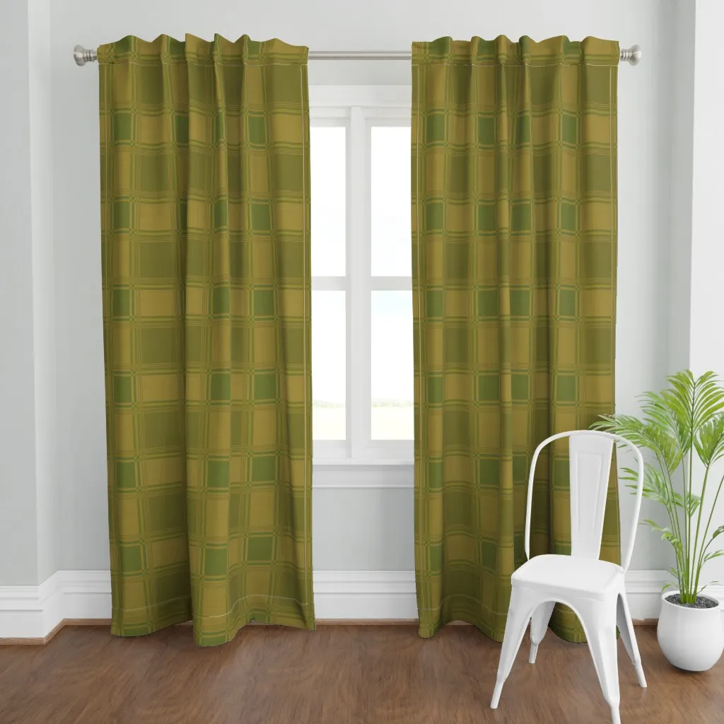 Oma Abstract L Curtain Panel - Sage Green product