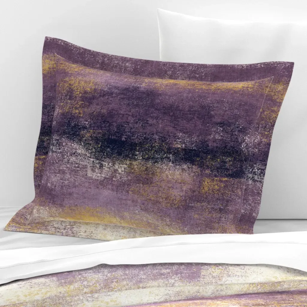 Ombre Horizon Textured Abstract Cushion Cover - Purple, Cotton Sateen product