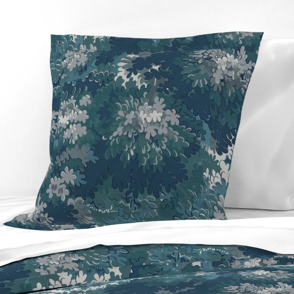 Omg Woodland Euro Pillow Sham - Teal product