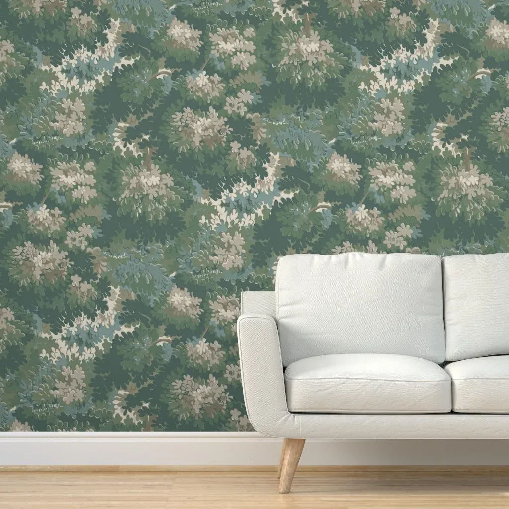 Omg Woodland Peel and Stick Wallpaper - Sage Green product