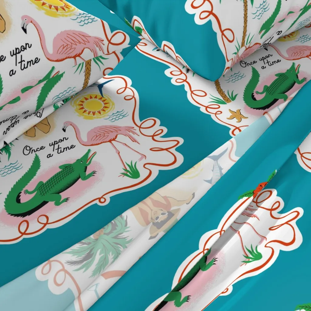 Once Upon A Time Full Sheet Set - Teal alternate view