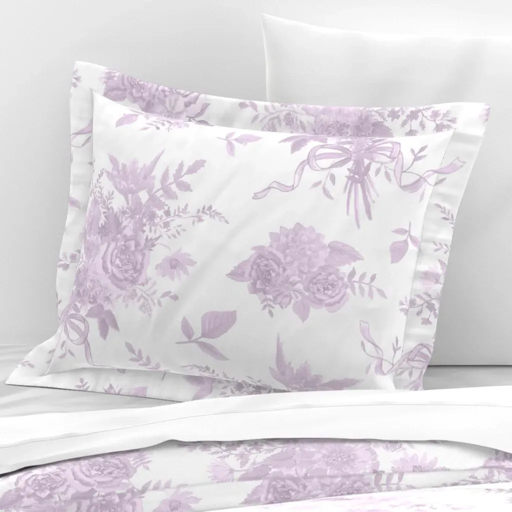 Opaline-Lilac Standard Flanged Pillowcase - Lavender, Cotton Sateen product