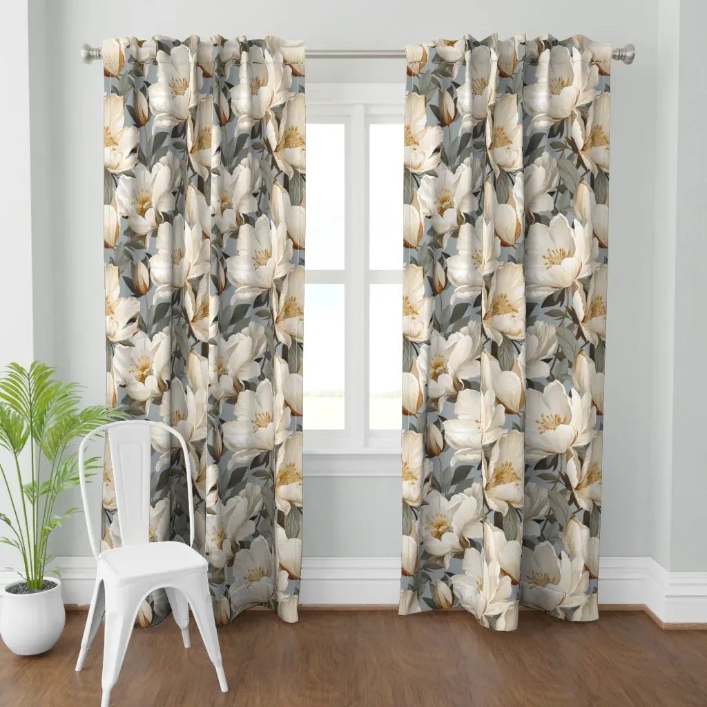 Opulent Flora XL Curtain Panel - Cream product