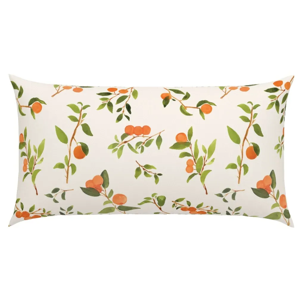 Orange Fields Pattern King Pillow Sham - Orange product