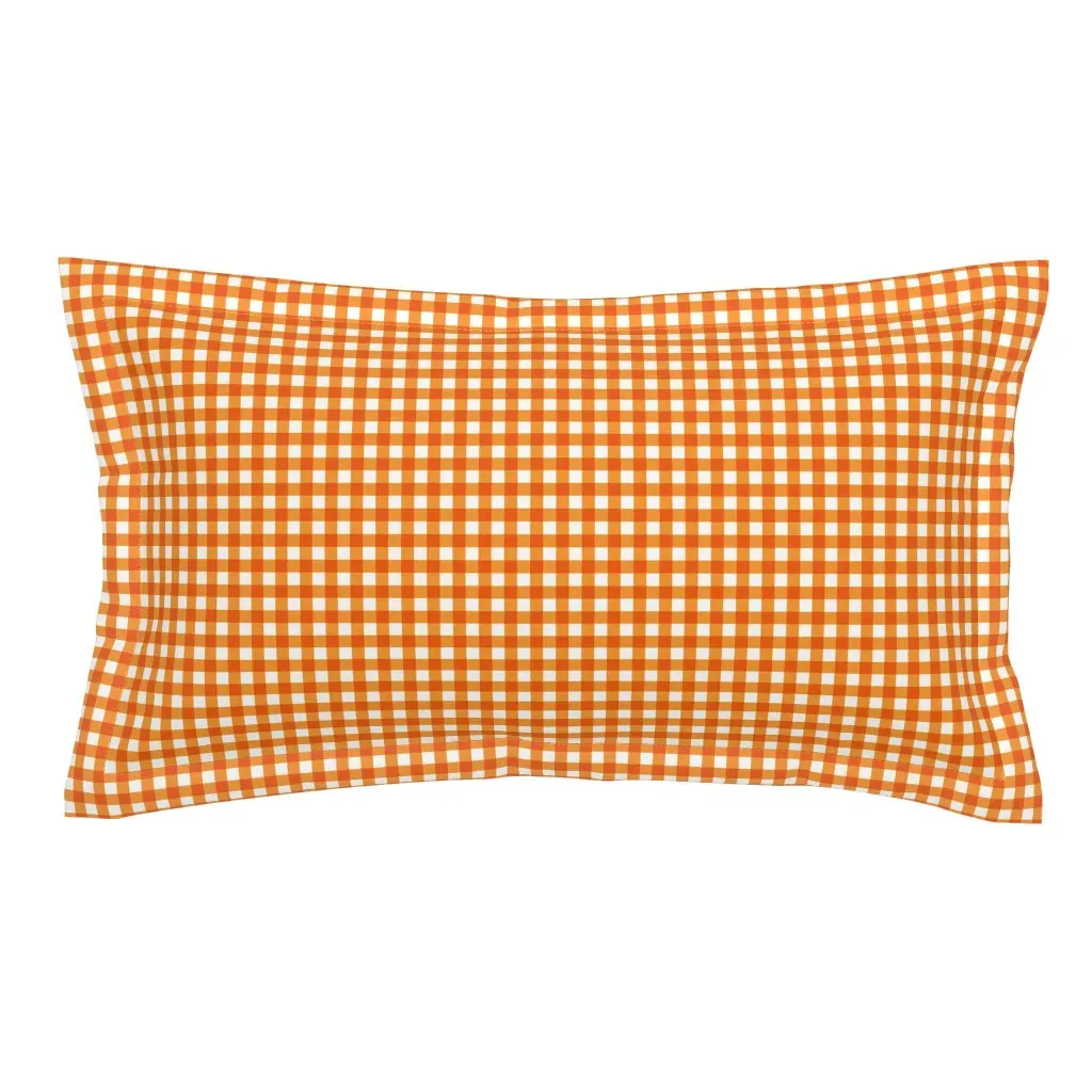 Orange Gingham King Pillow Sham product