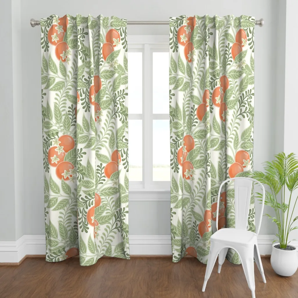 Orange Grove Curtain Panel - Peach product