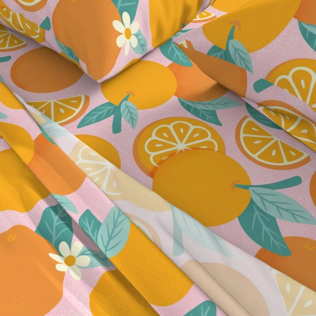 Orange Medley Queen Sheet Set - Orange alternate view