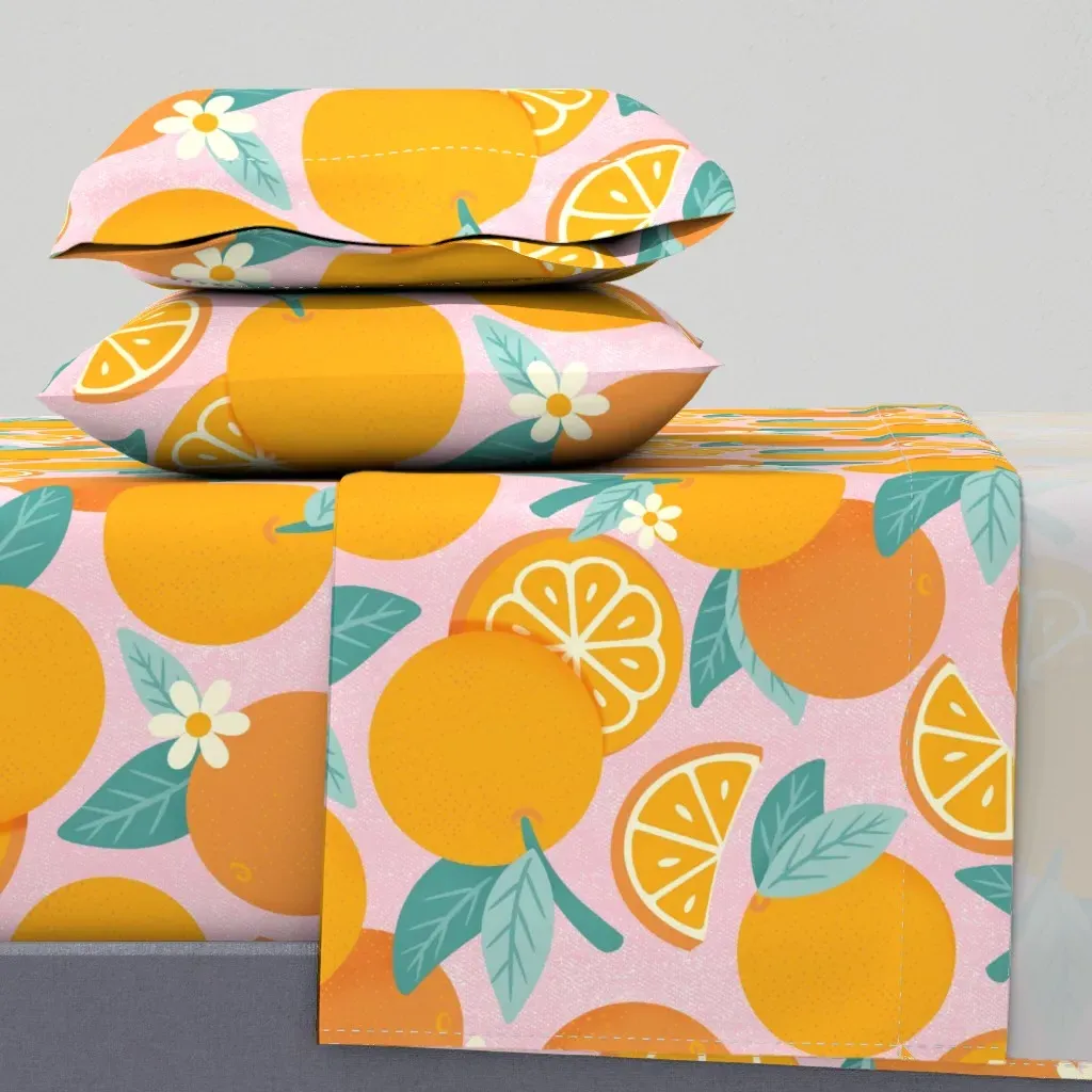 Orange Medley Queen Sheet Set - Orange product