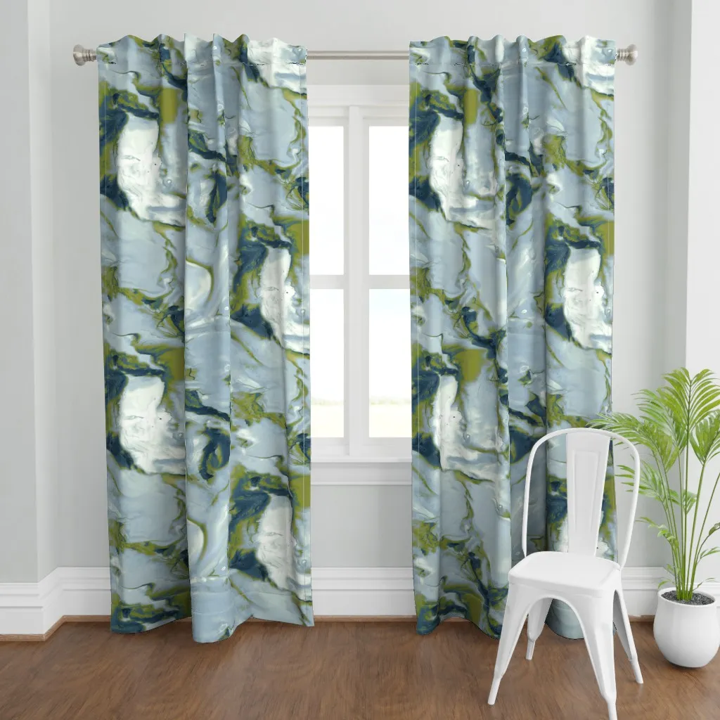 Orc Jewel 3 Curtain Panel - Light Grey-Blue product