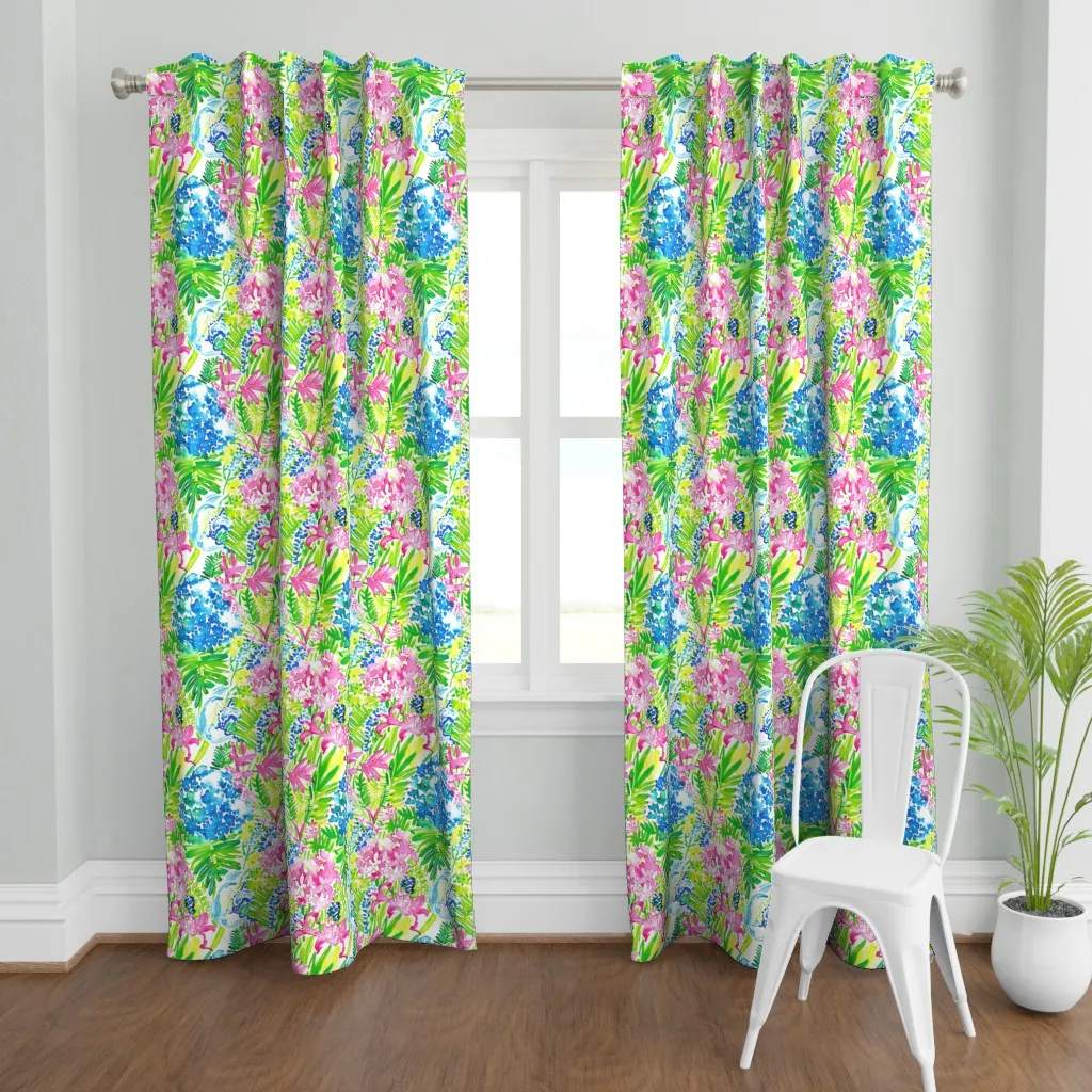 Orchid Oasis Curtain Panel - Pink product