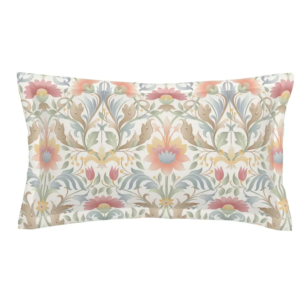 Ornamental Beauty Gradient King Pillow Sham - Peach product