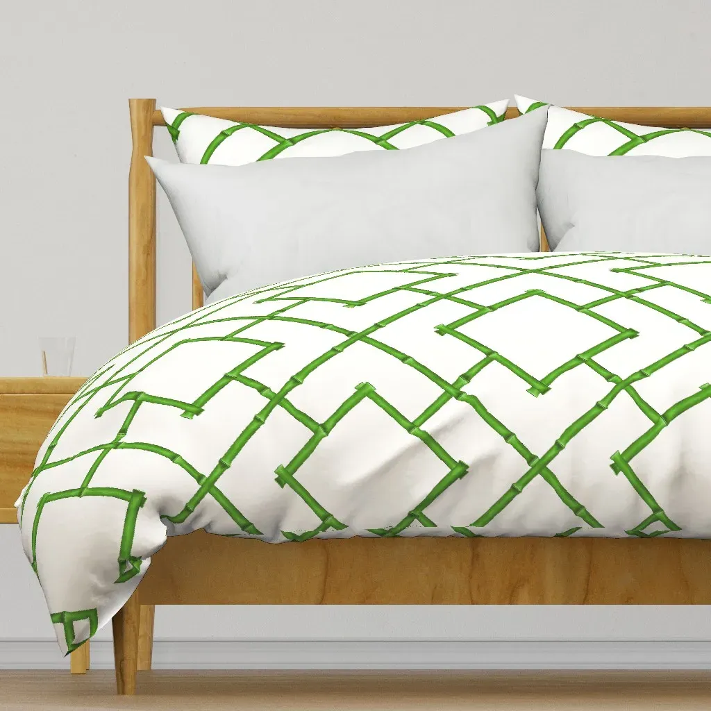 Osaka Trellis Sullivan Duvet Cover - Green product