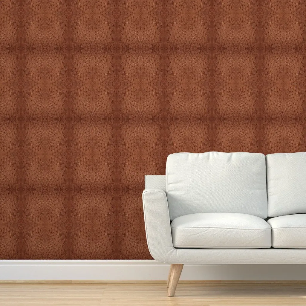 Ostrich Hide 2' x 12' Peel and Stick Wallpaper - Brown, Orange product