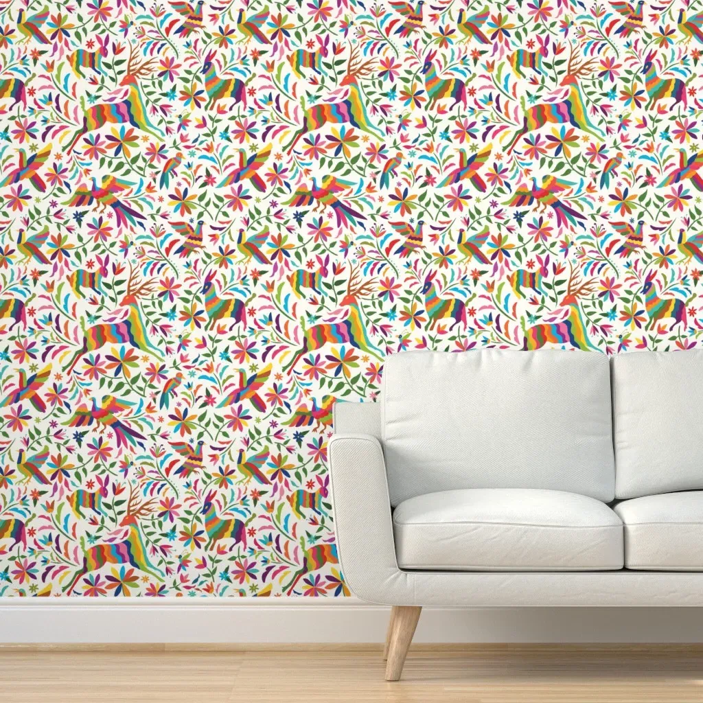 Otomí Flora & Fauna Peel and Stick Wallpaper - Multi-Coloured product