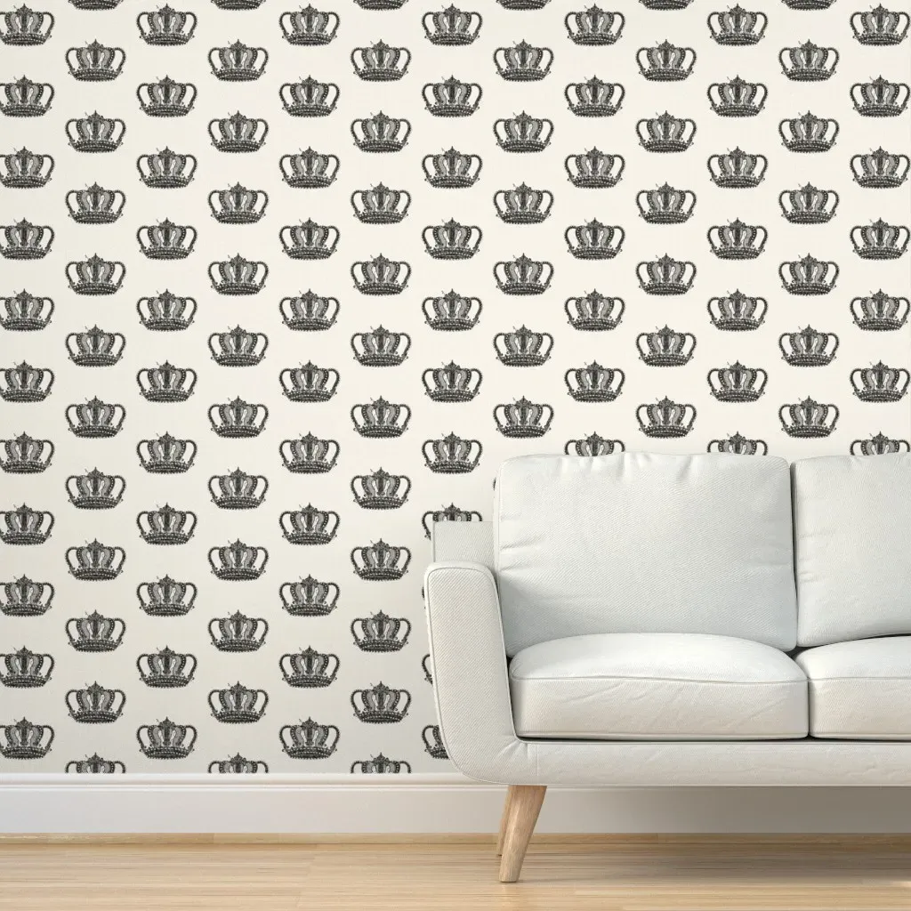 Our Crown Peel and Stick Wallpaper - Black product